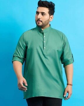 mandarin collar short kurta