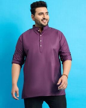 mandarin collar short kurta