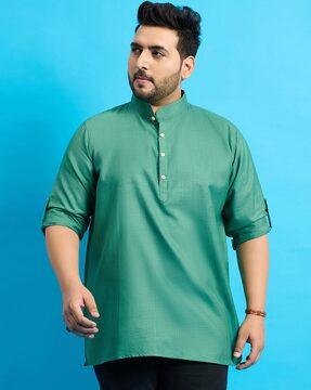 mandarin collar short kurta