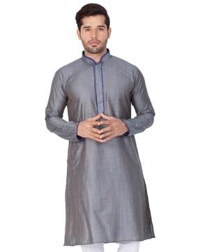 mandarin-neck long kurta