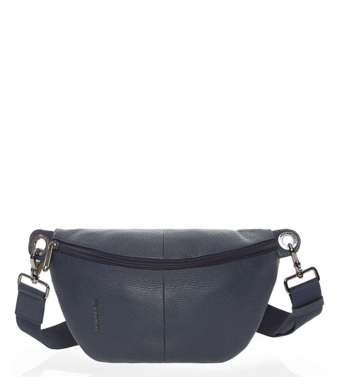 mandarina duck dress blue mellow leather small waist bag