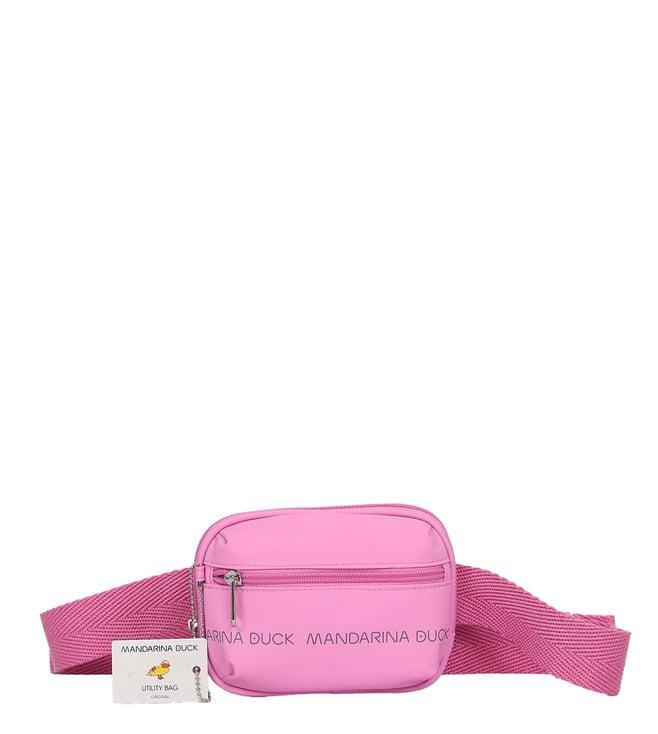 mandarina duck fuxa pink utility small belt bag
