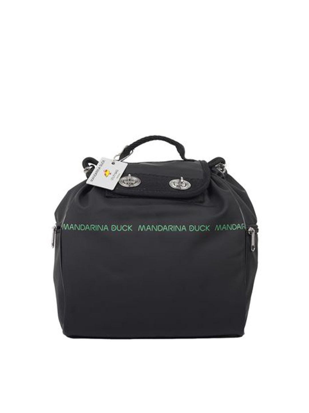 mandarina duck typography small size backpack