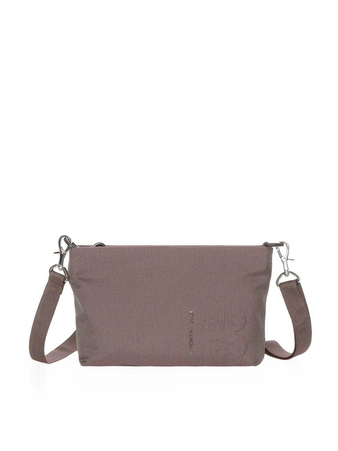 mandarina duck women textured messenger bag