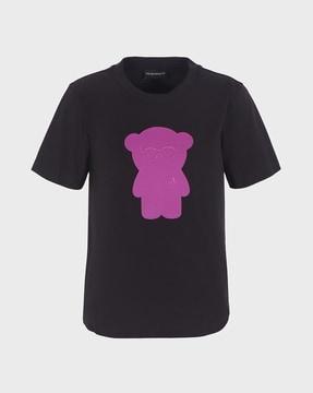 manga bear regular fit cotton t-shirt