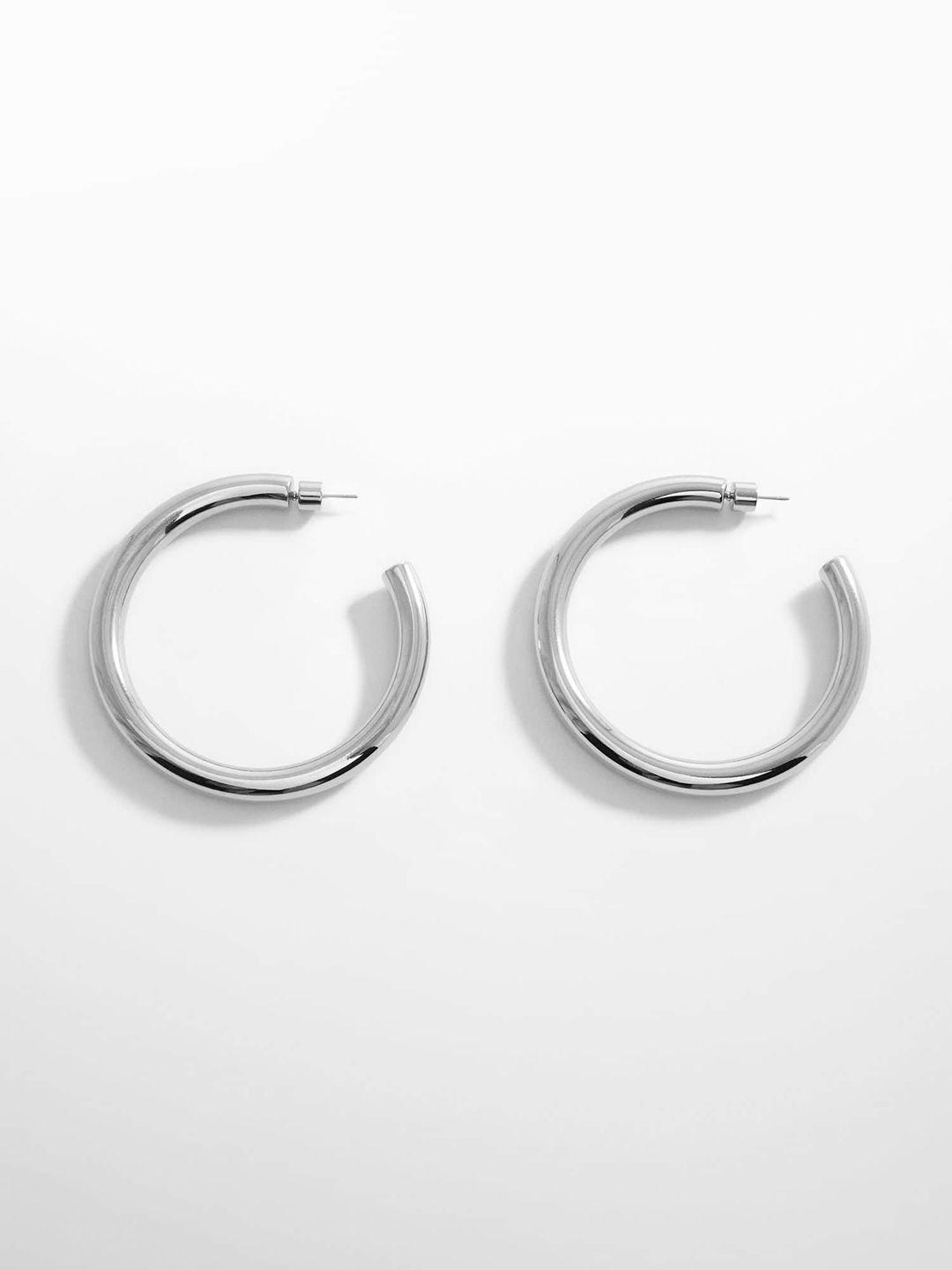 mango crescent shaped half hoop earrings
