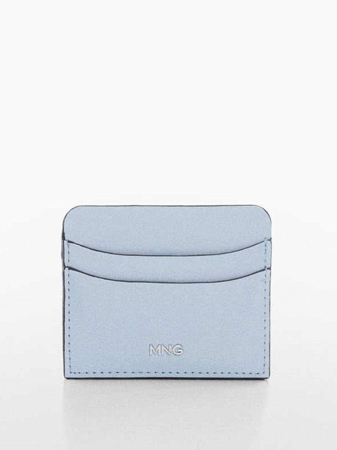 mango brand logo embossed card holder