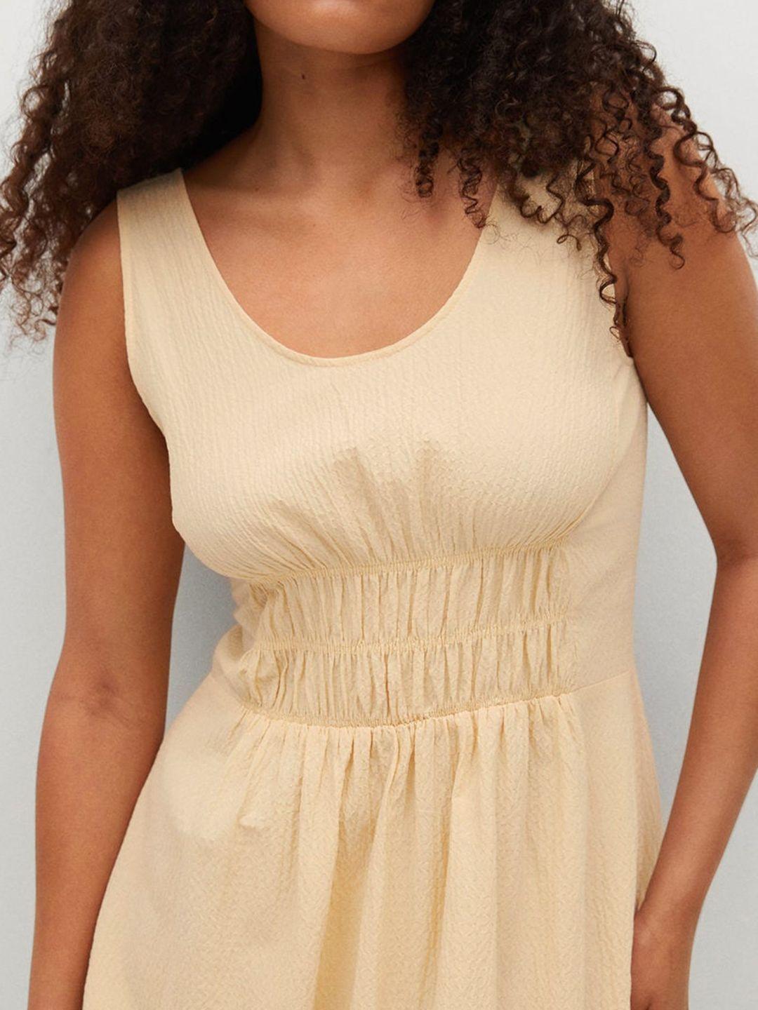 mango cream-coloured empire maxi dress