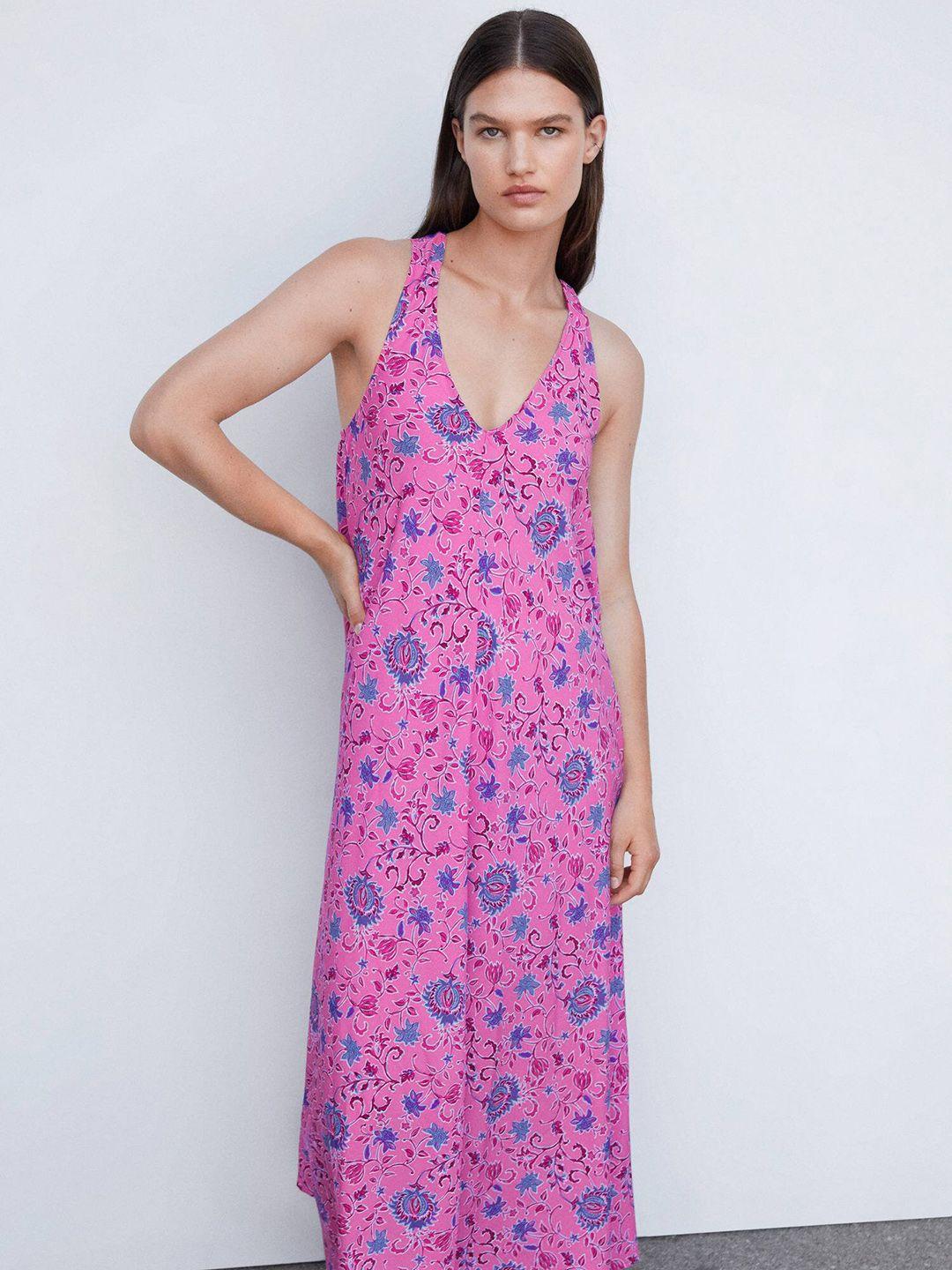 mango floral print maxi dress