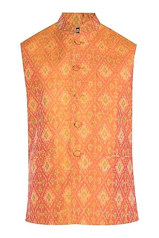 mango ikat nehru jacket