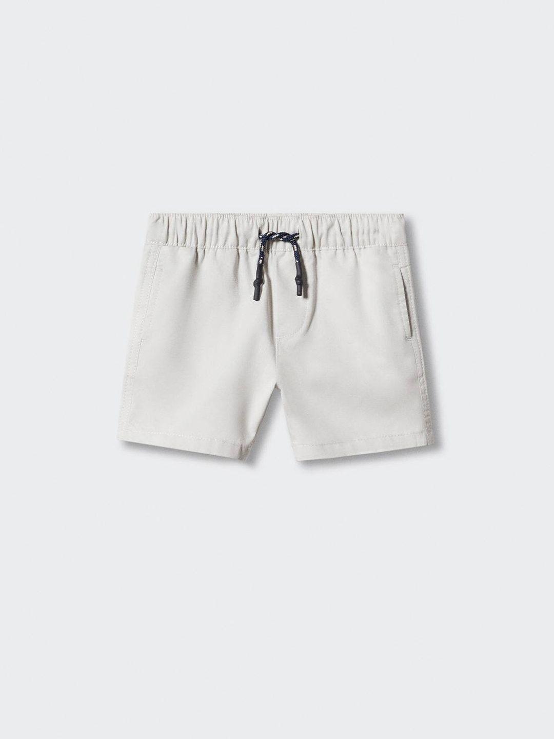 mango kids boys mid-rise straight fit pure cotton bermuda shorts
