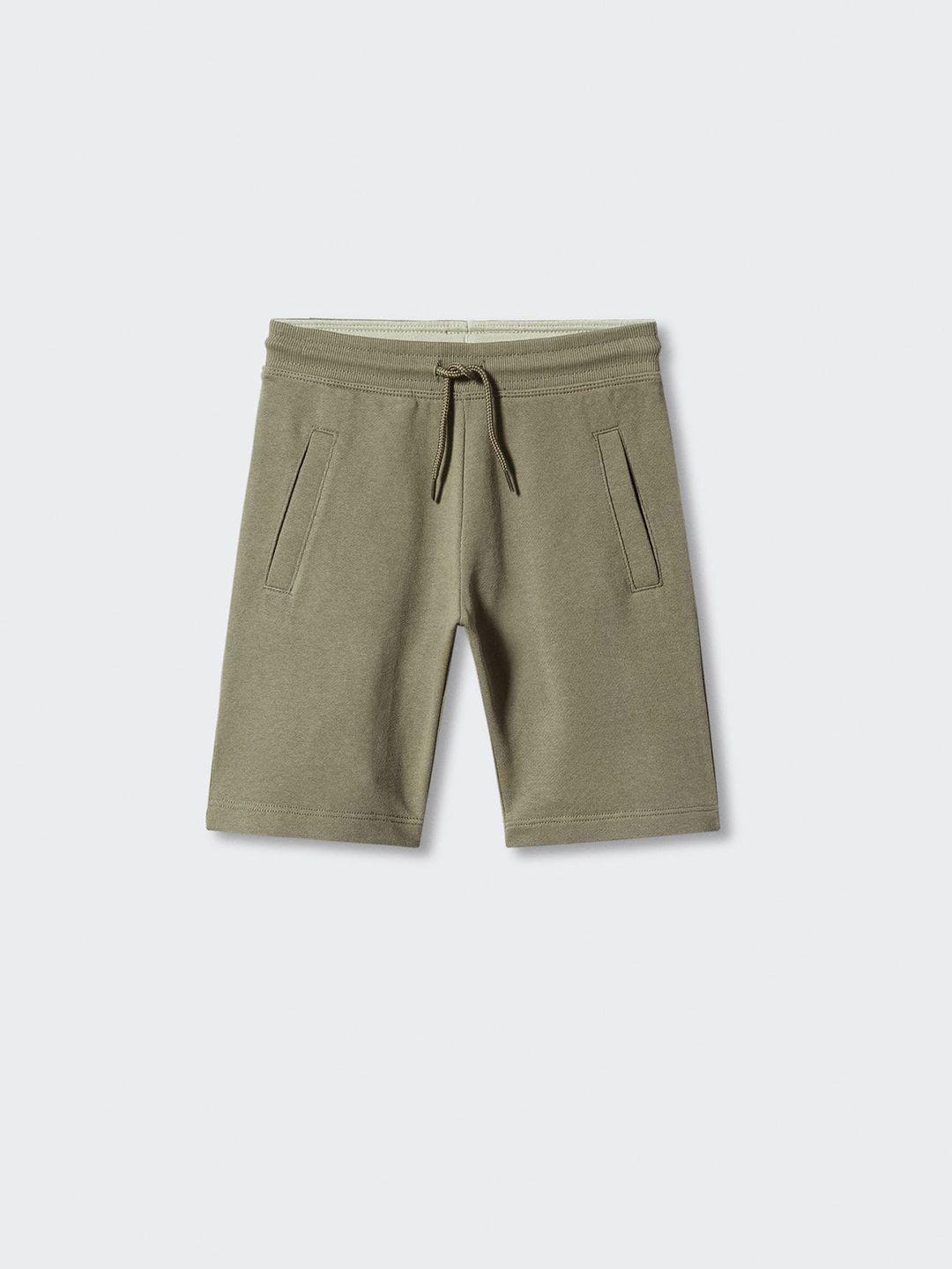 mango kids boys pure cotton sustainable regular shorts