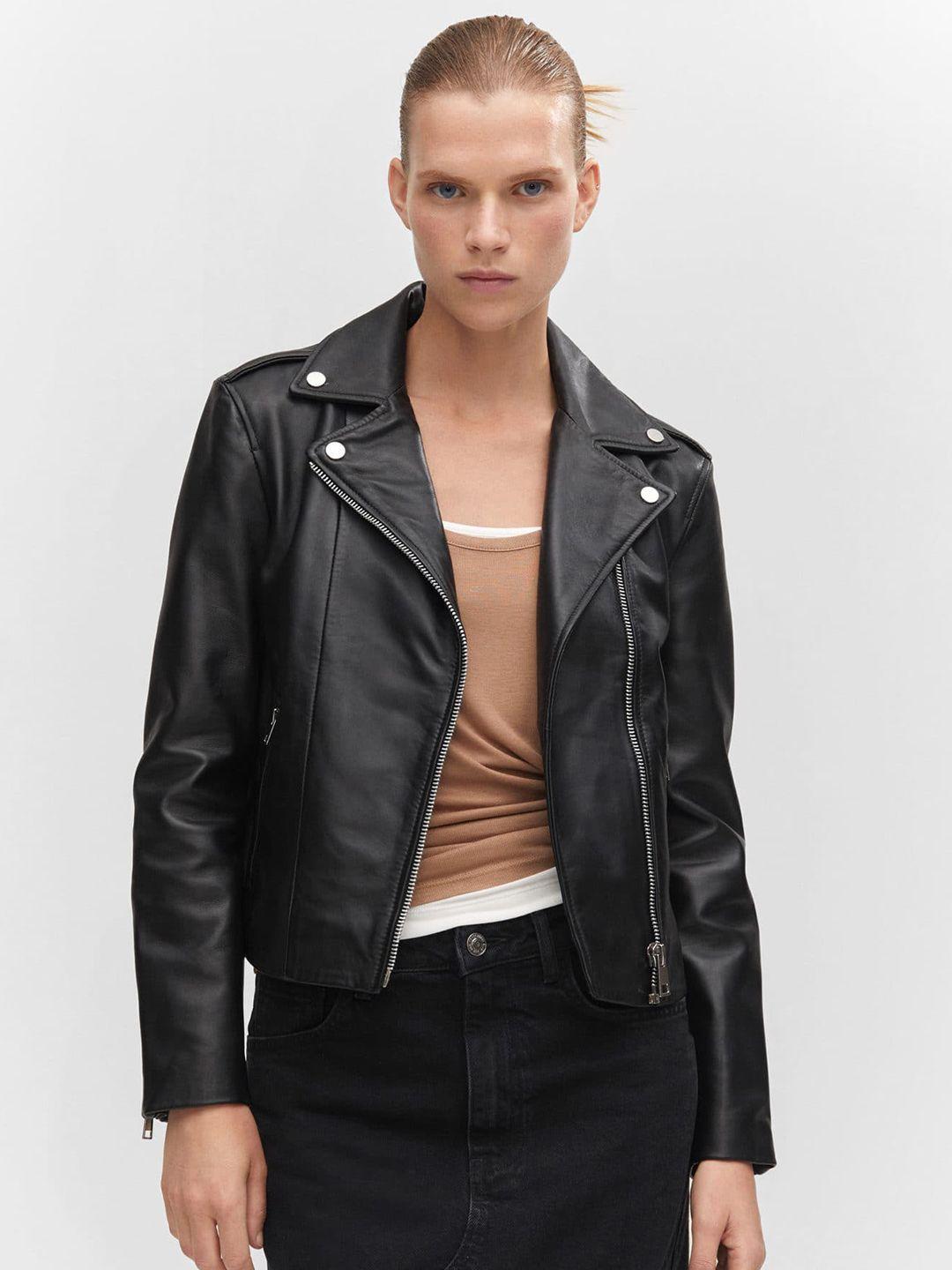mango leather biker jacket