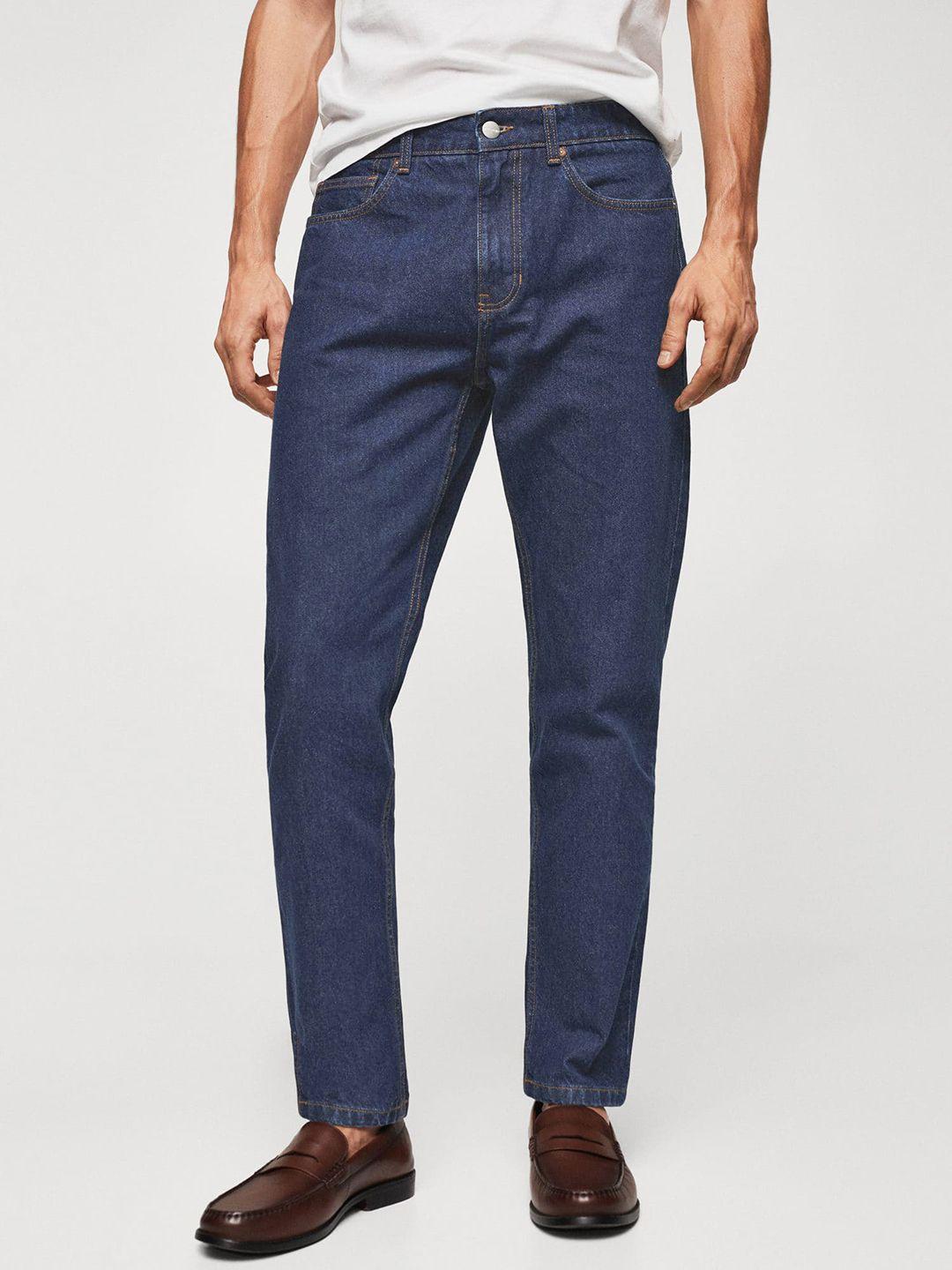 mango man bob straight fit pure cotton jeans