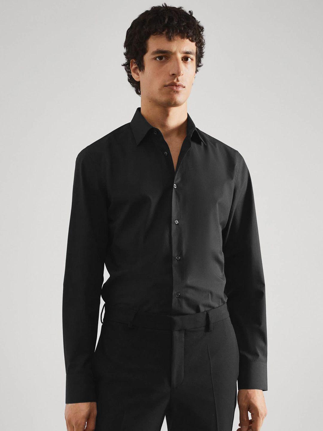 mango man easy care slim fit sustainable formal shirt