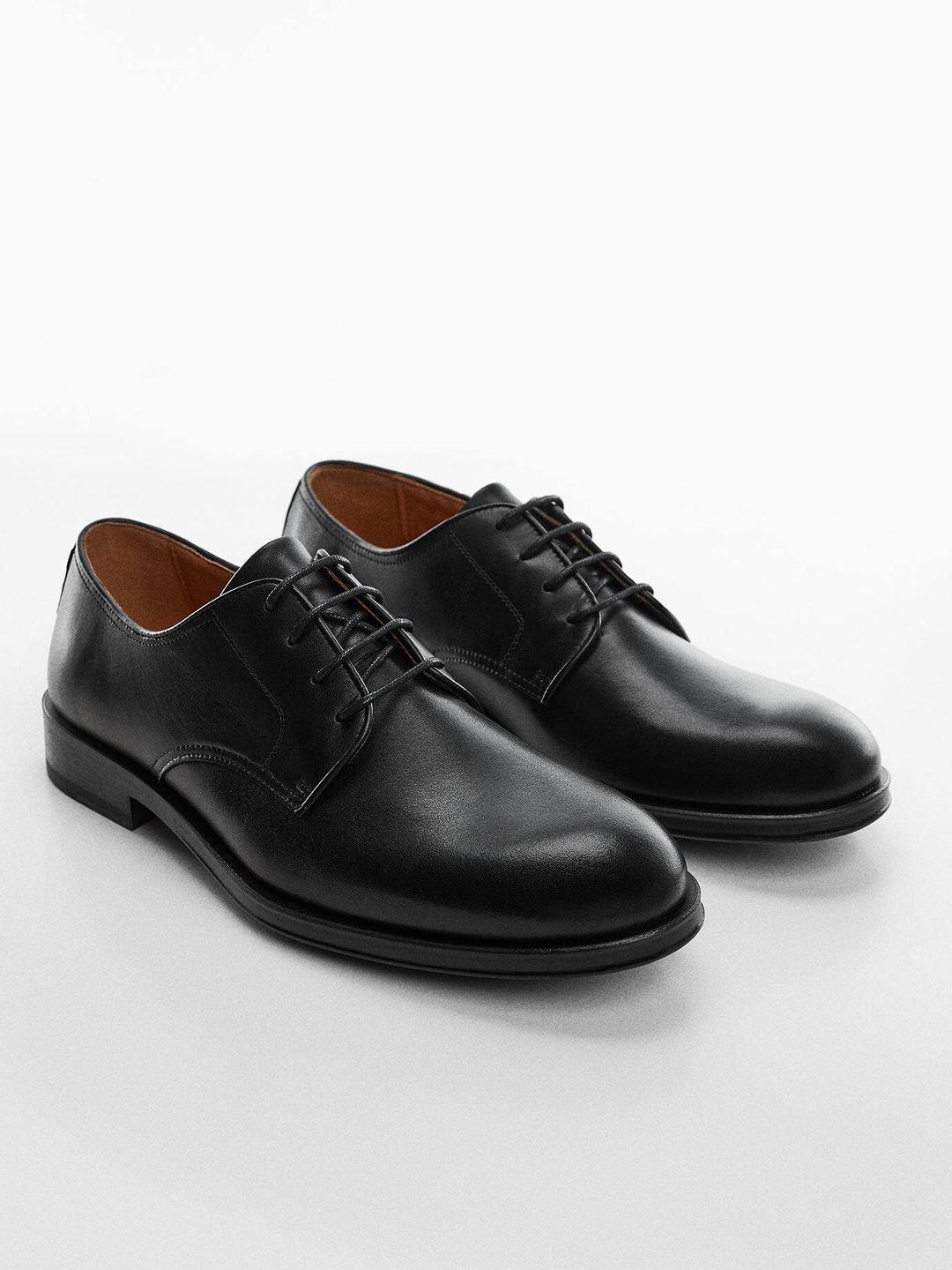 mango man men leather derbys