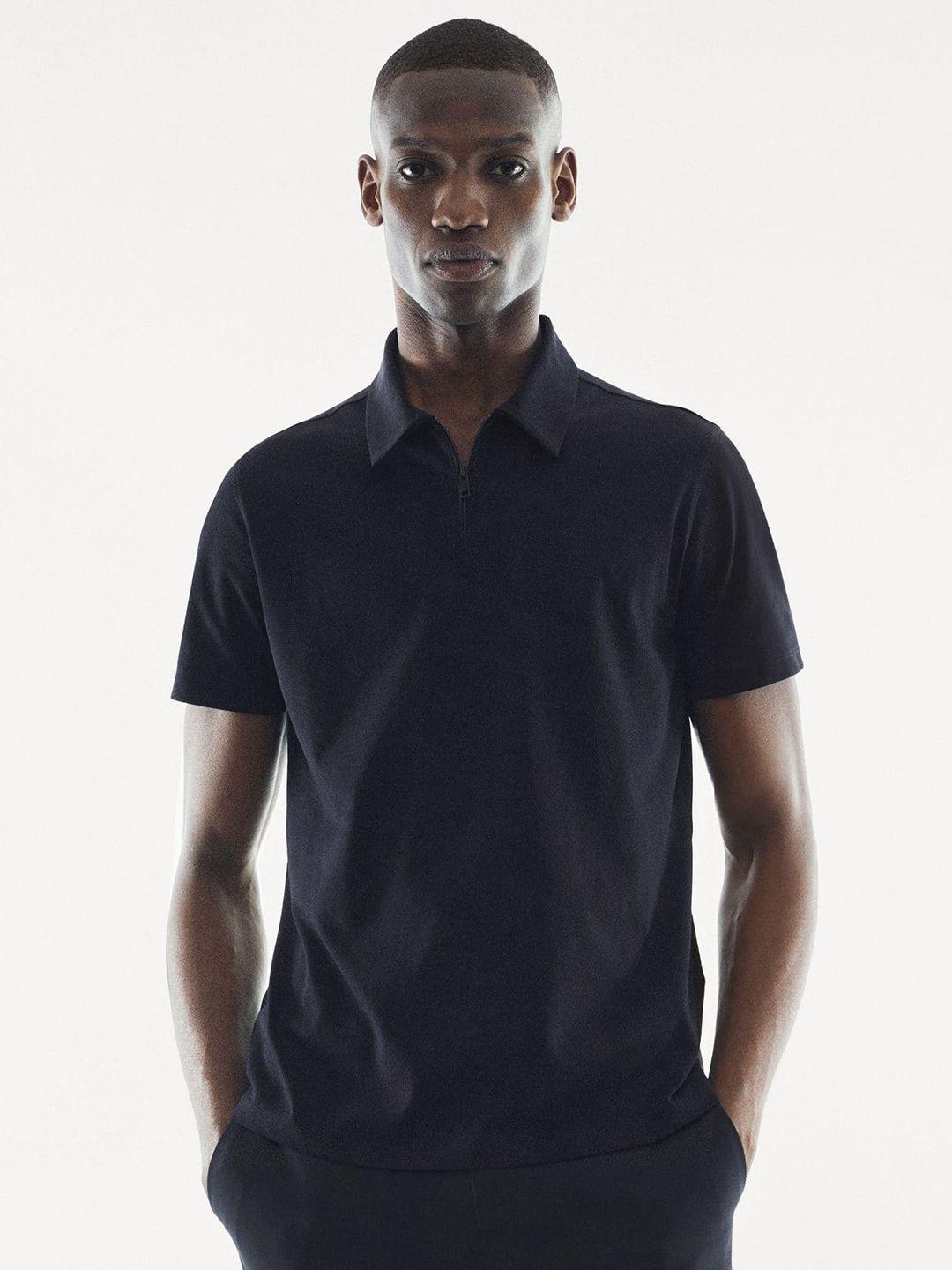 mango man polo collar t-shirt