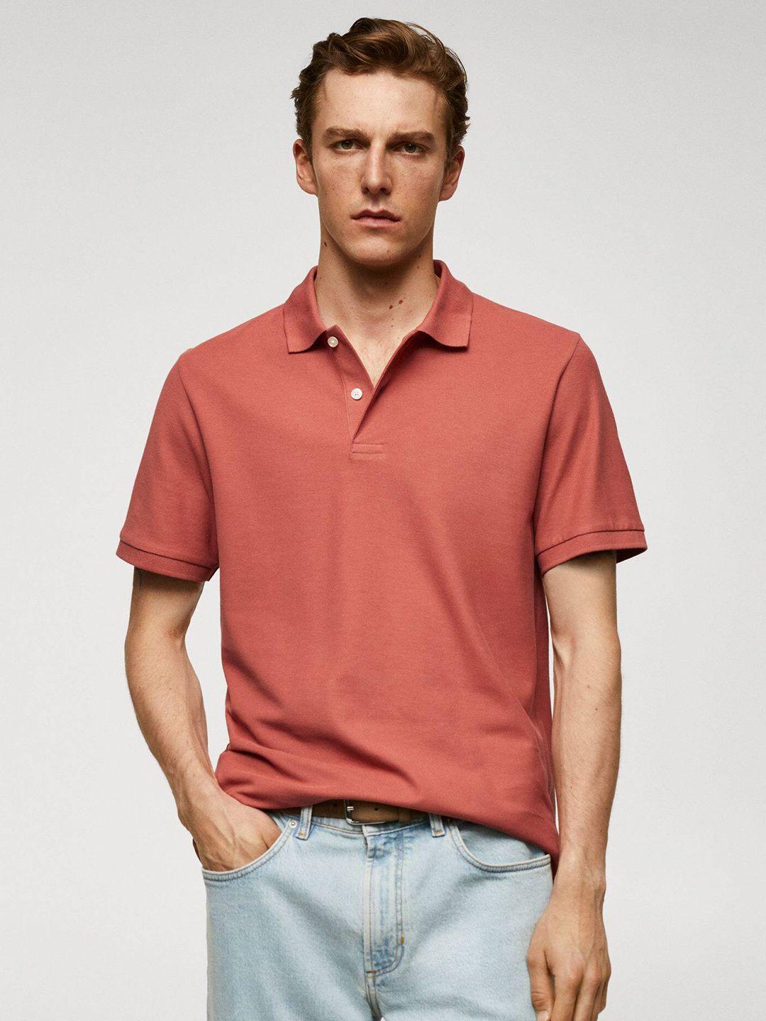 mango man polo collar t-shirt