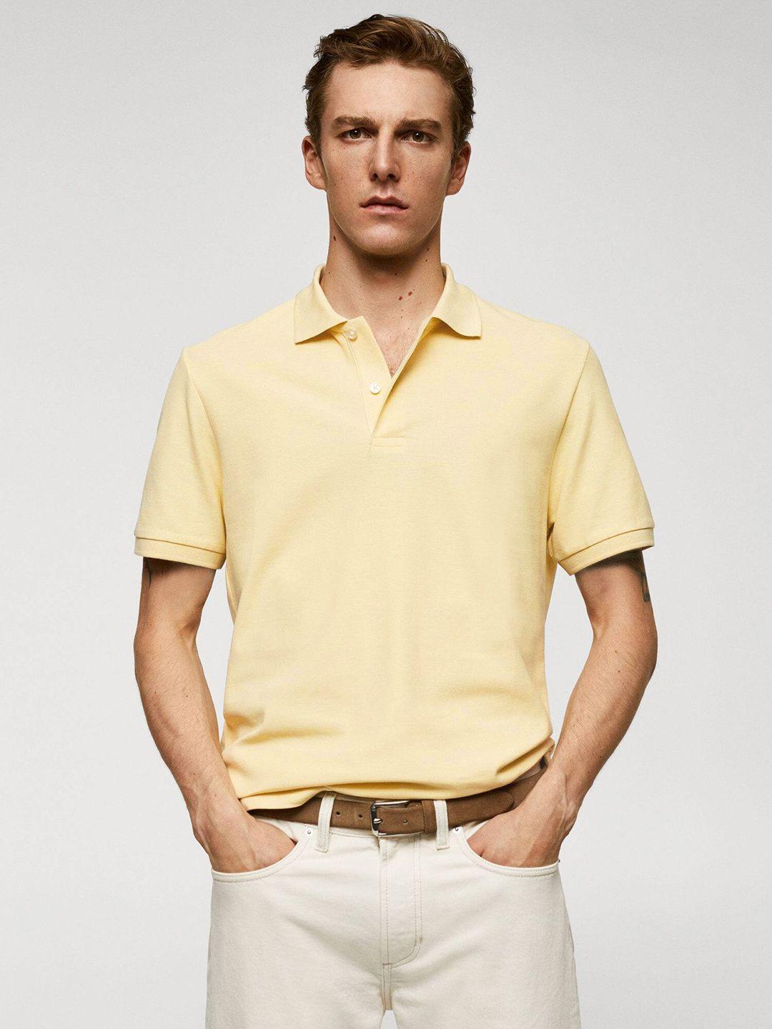 mango man polo collar t-shirt