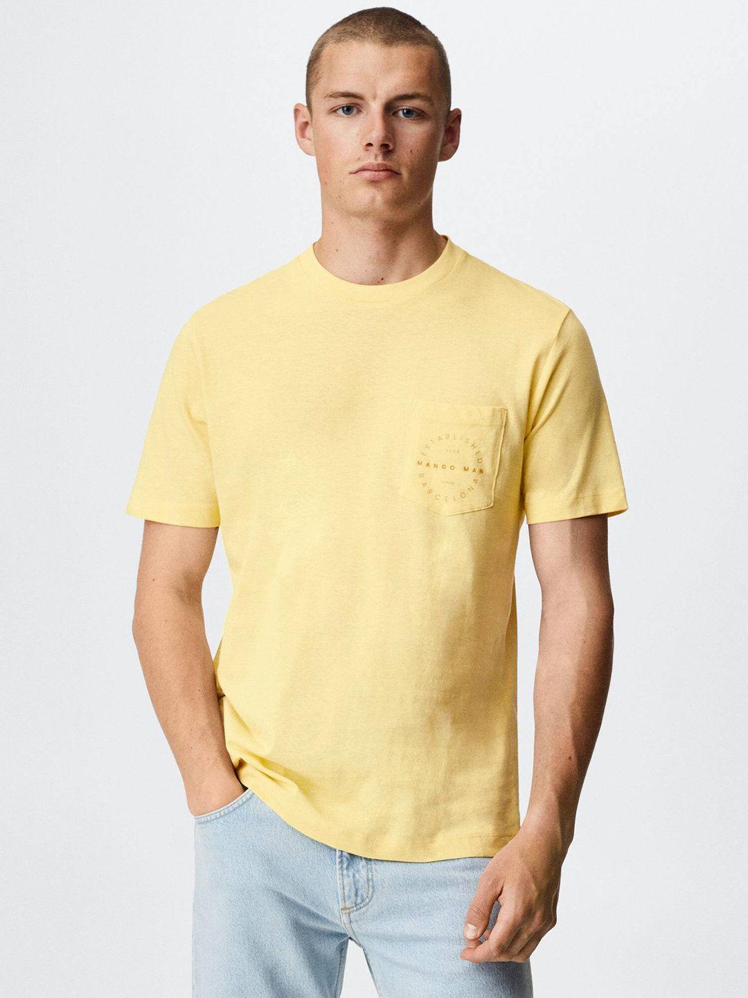 mango man pure cotton t-shirt