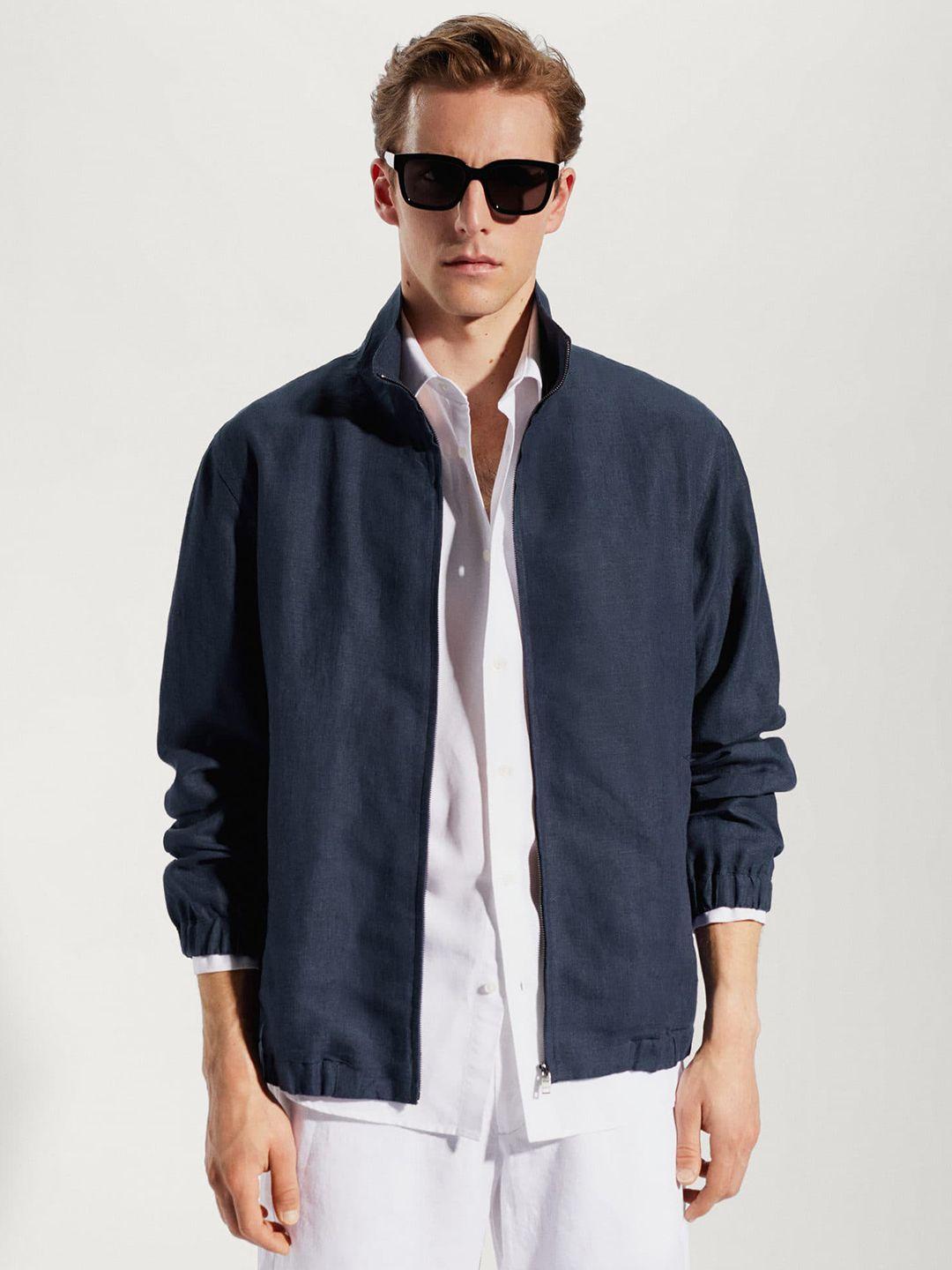 mango man pure linen tailored jacket