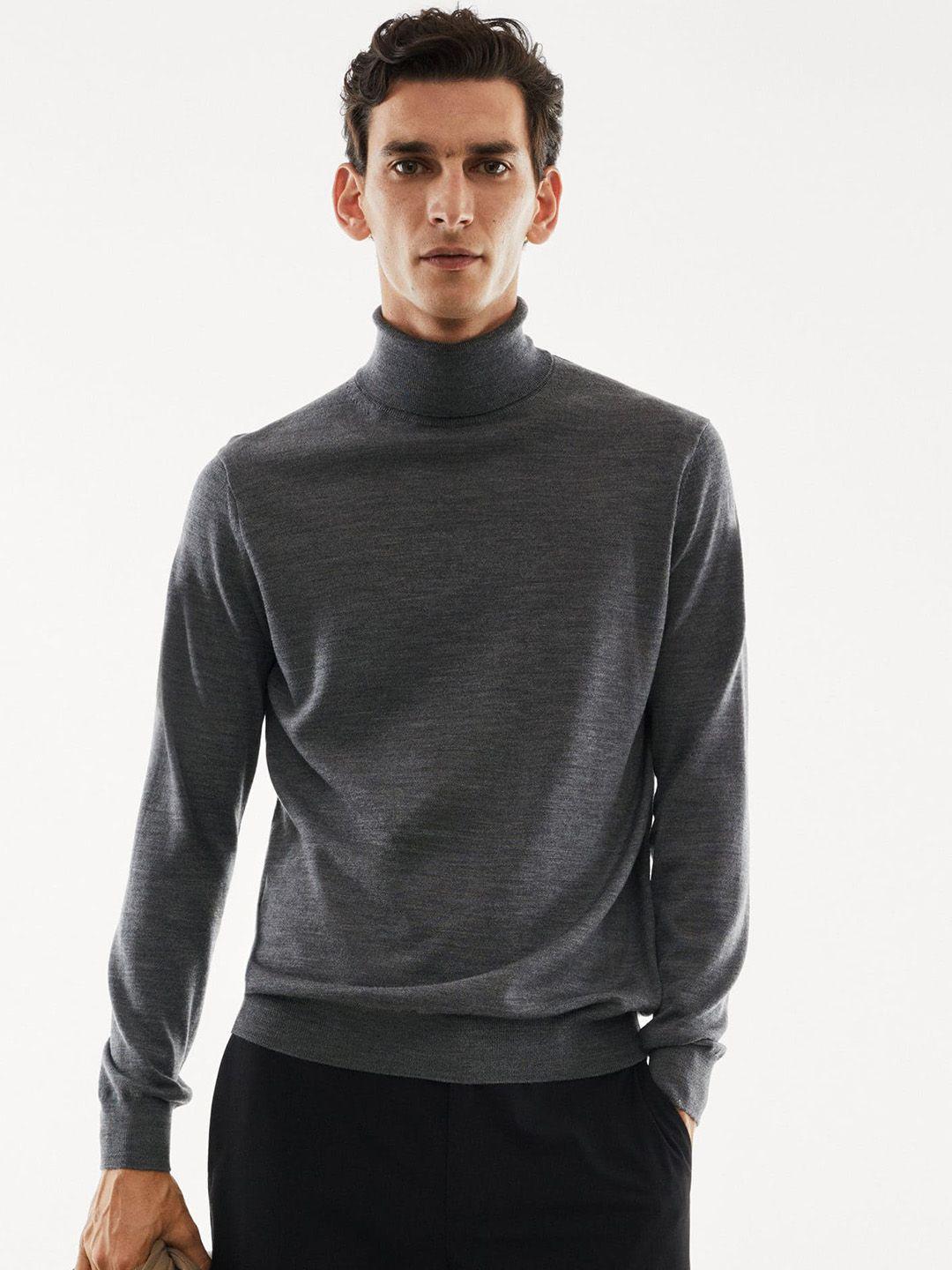 mango man pure wool turtle neck performance pullover