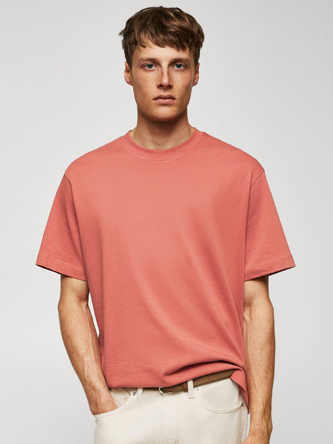 mango man regular fit pure cotton t-shirt