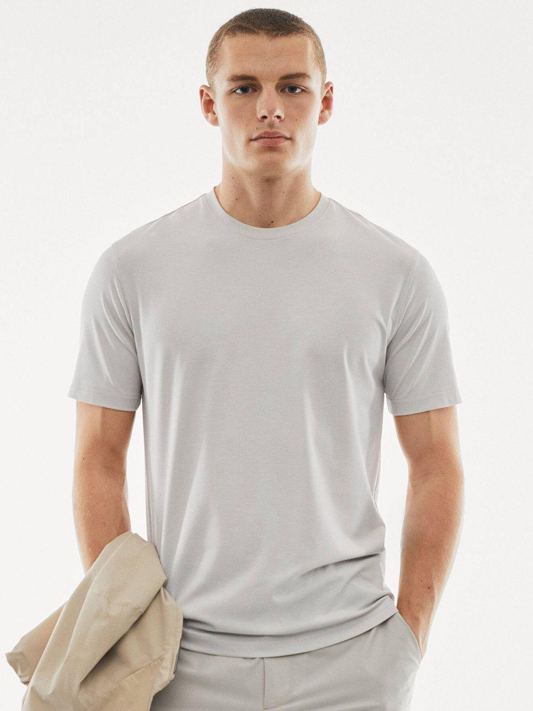 mango man round neck t-shirt