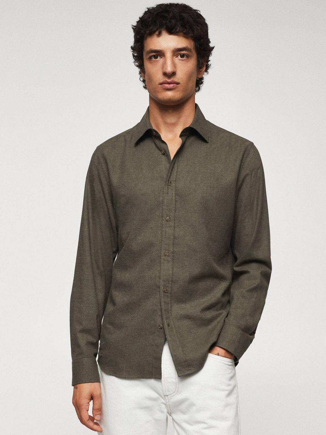 mango man slim fit pure cotton sustainable shirt
