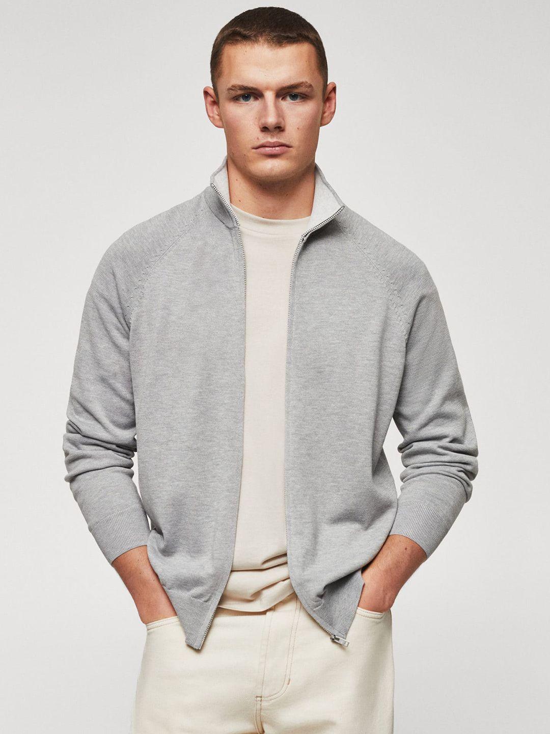 mango man solid cardigan