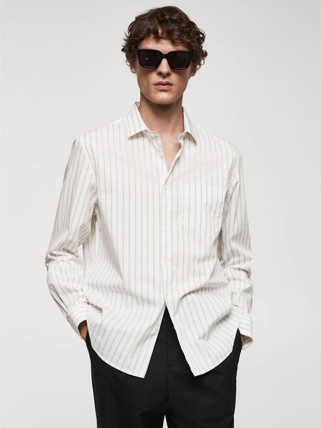 mango man striped semiformal shirt