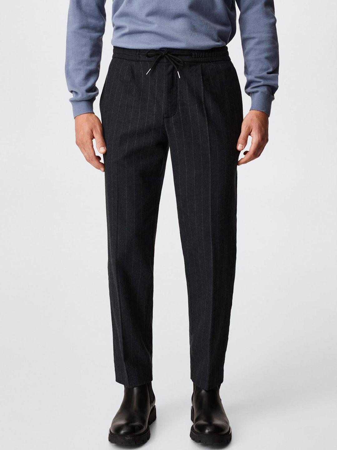 mango man striped trousers