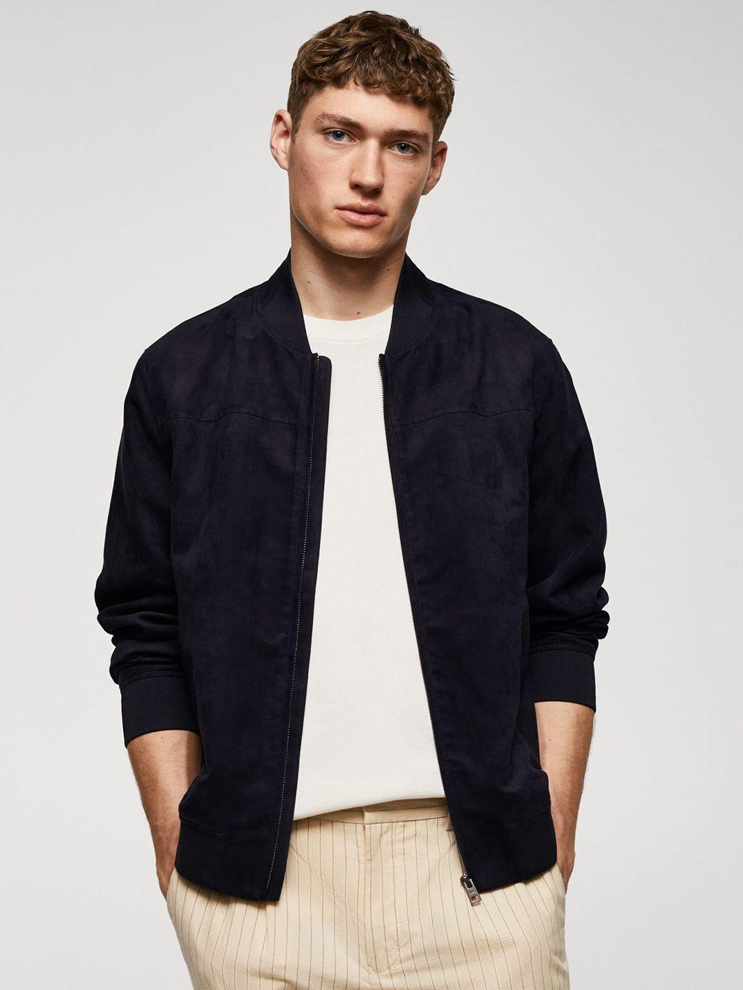 mango man suede finish bomber jacket