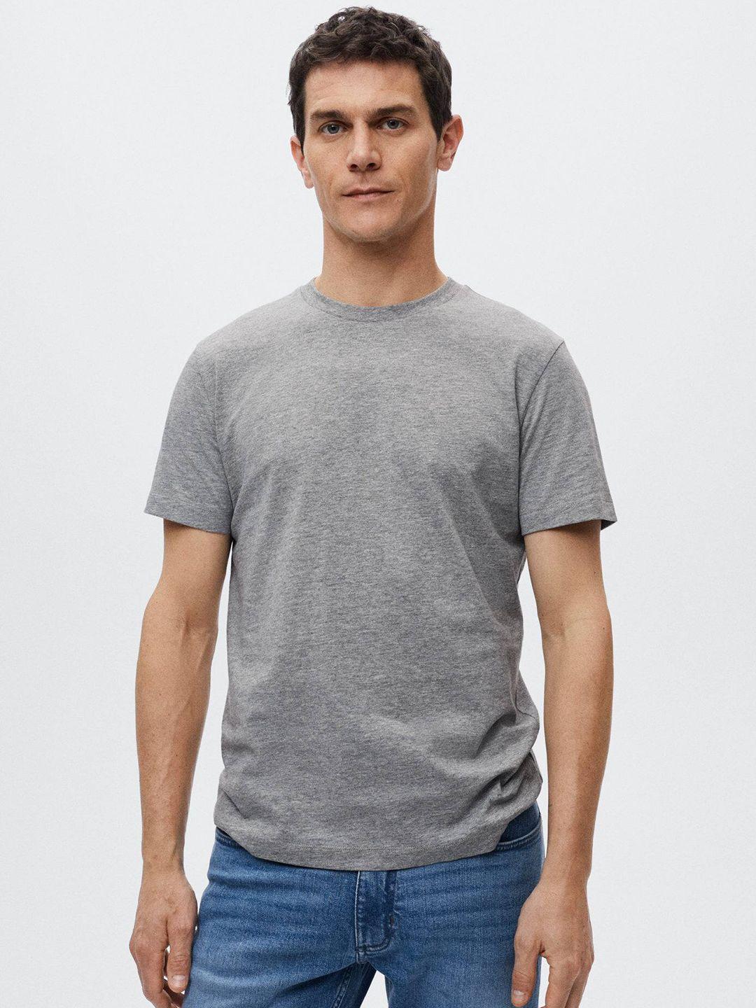 mango man sustainable cotton basic t-shirt