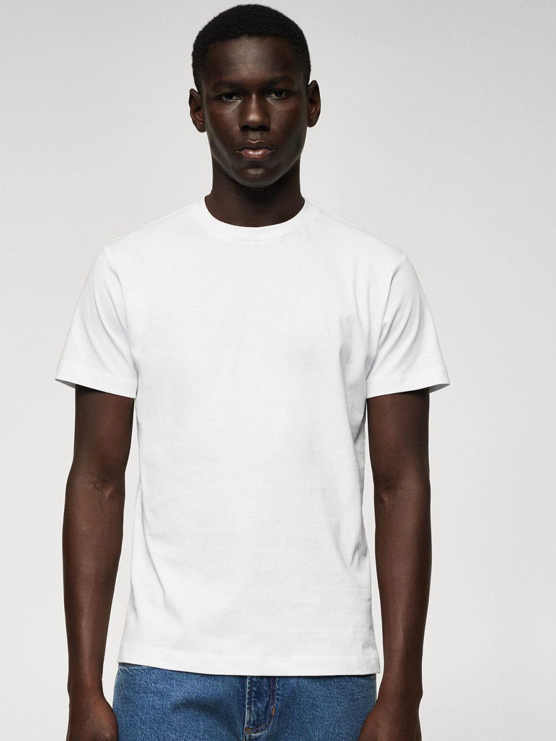 mango man sustainable cotton basic t-shirt