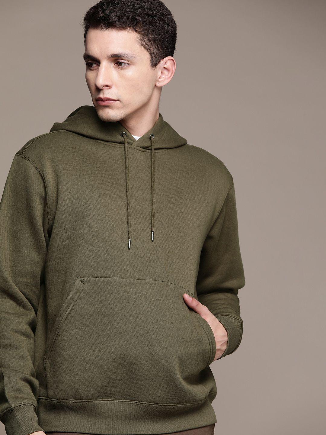 mango man sustainable solid hooded sweatshirt