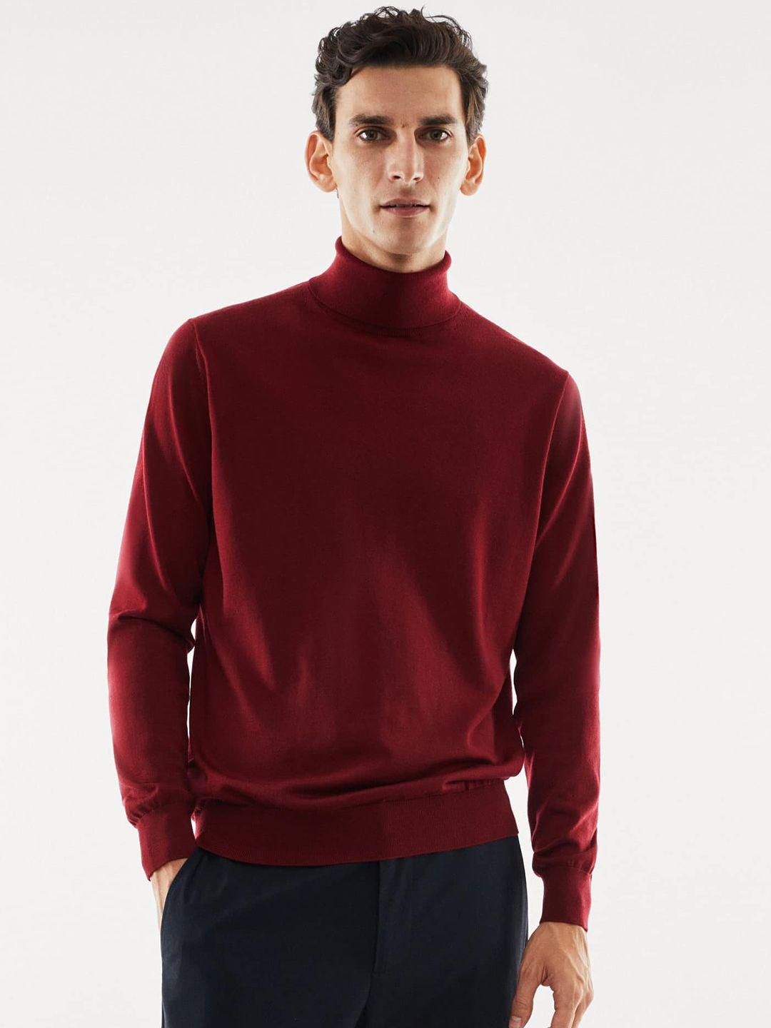 mango man turtle neck woollen pullover