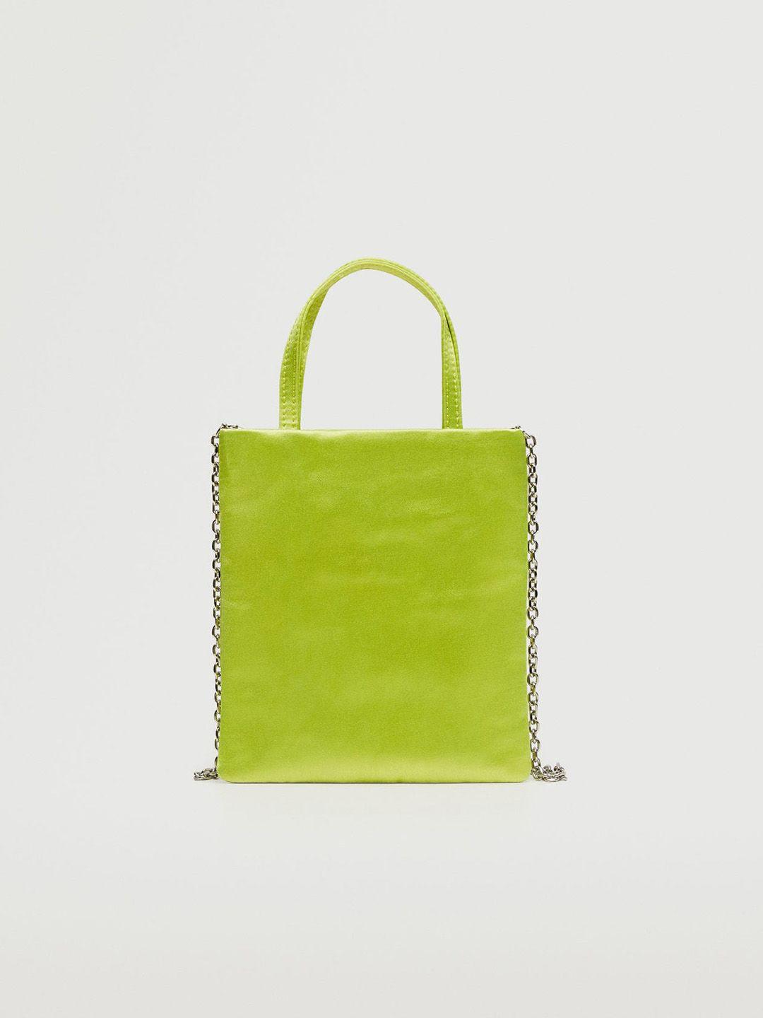 mango neon green structured sling bag