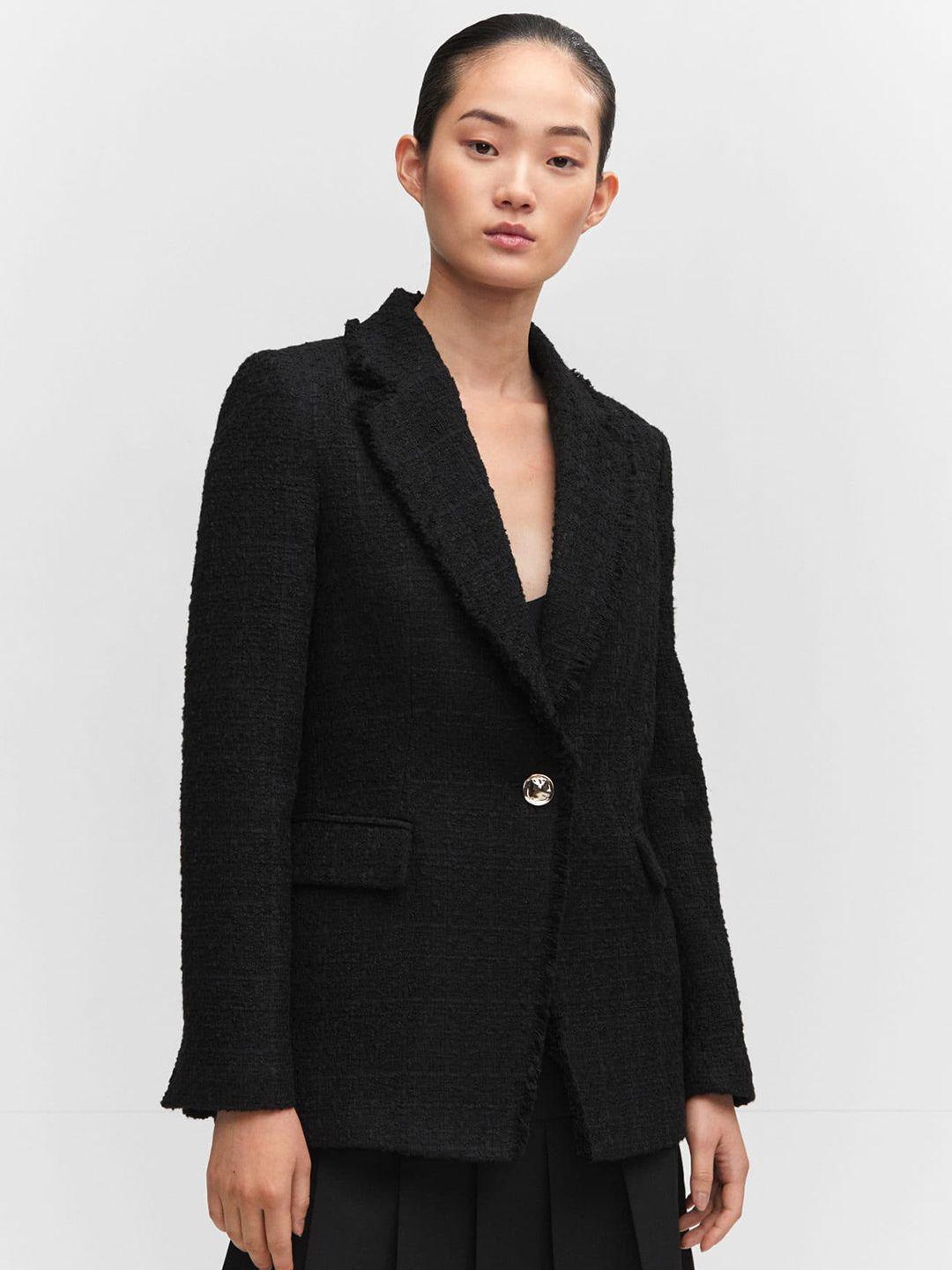 mango notched lapel formal blazer