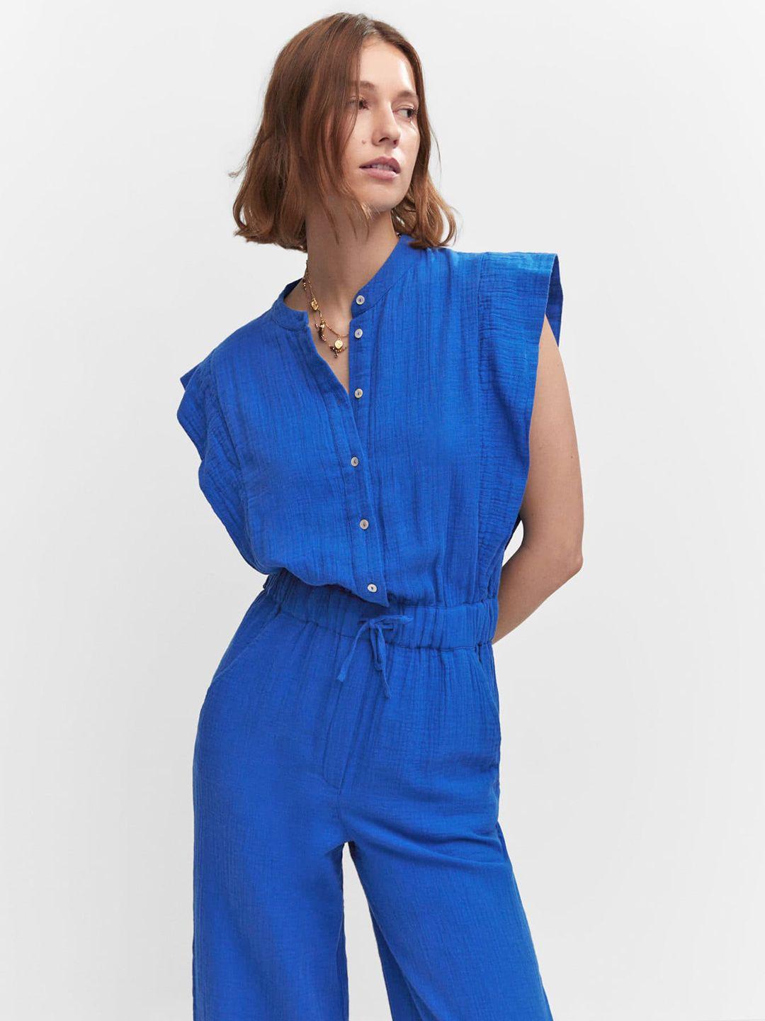 mango pure cotton basic jumpsuit