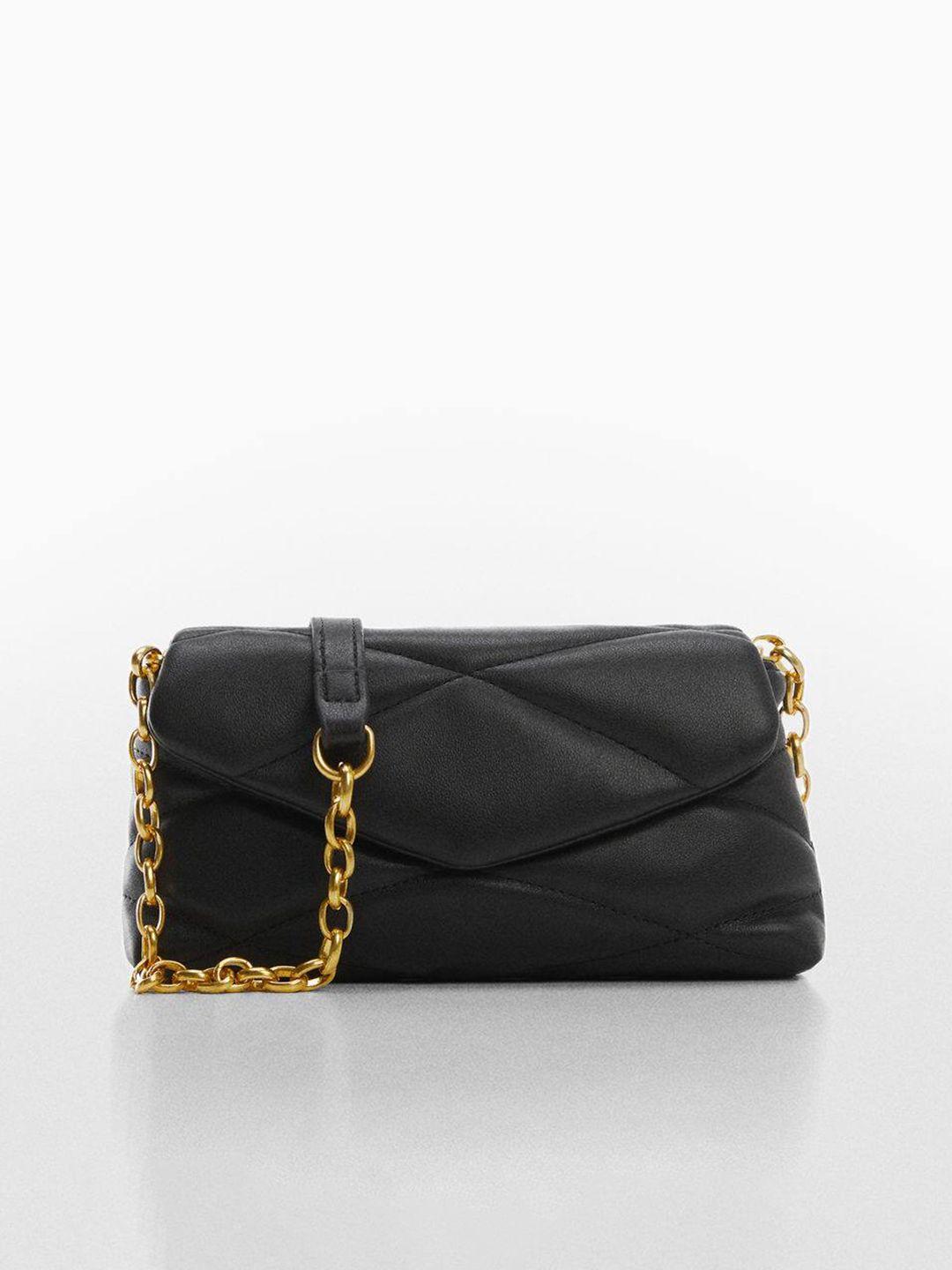 mango quilted detail structured sling bag