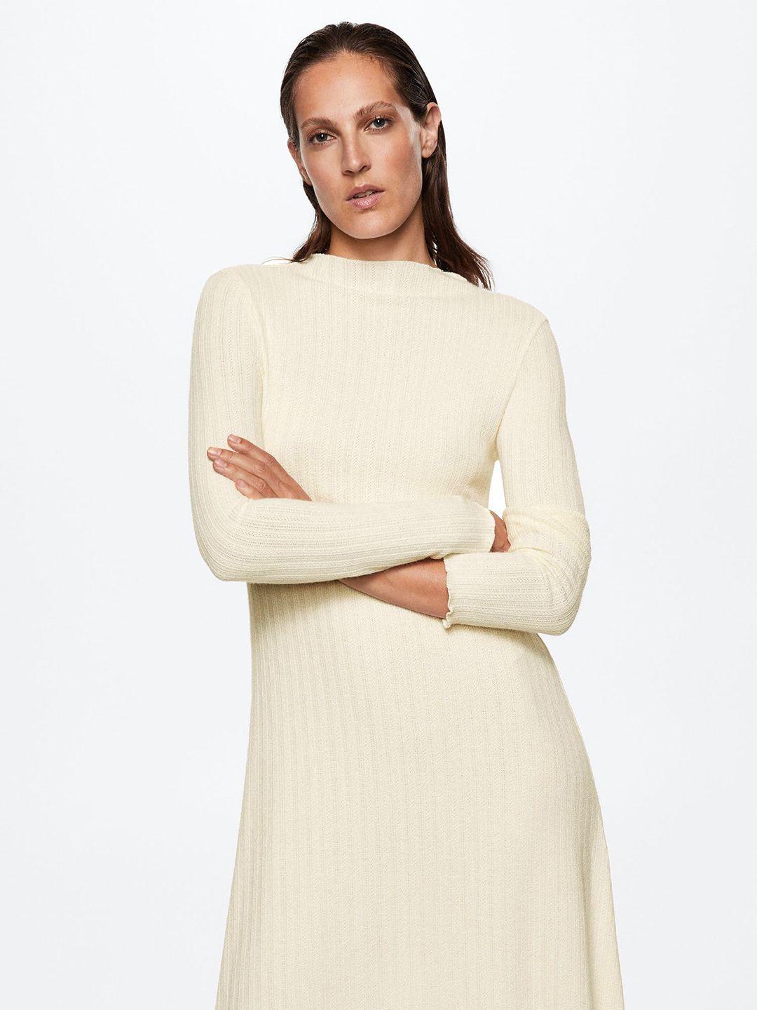 mango ribbed sustainable sheath midi dress