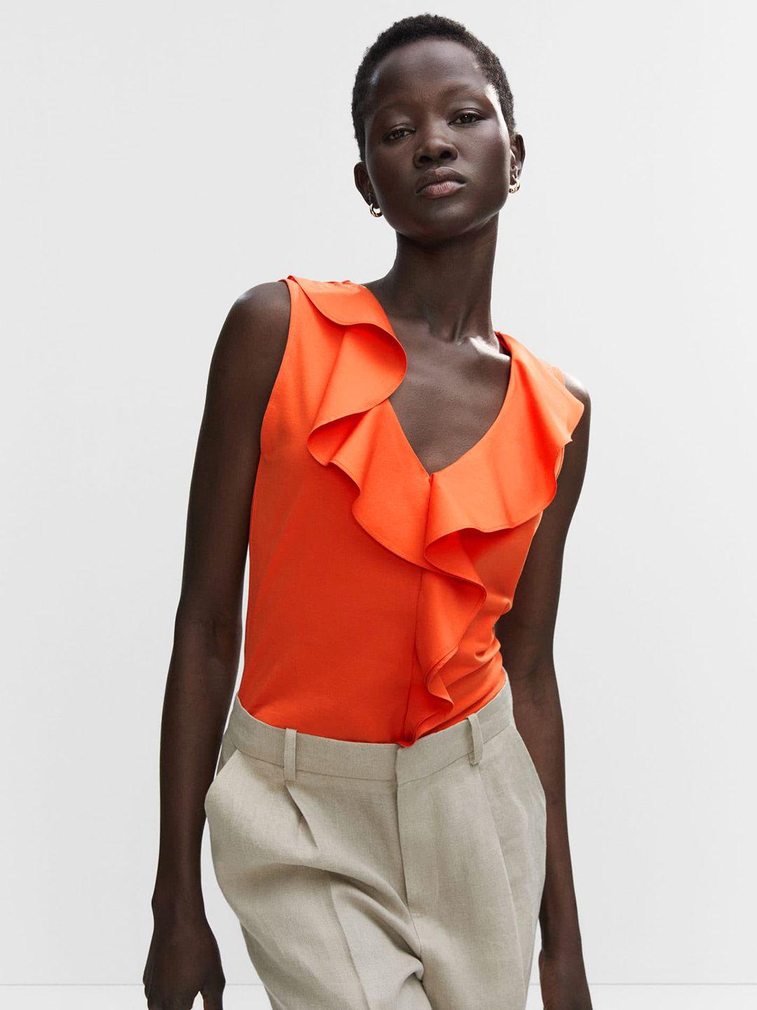 mango ruffles top