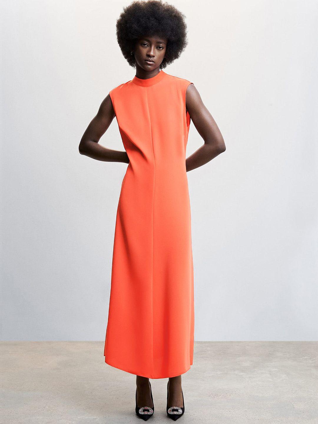 mango sustainable a-line midi dress