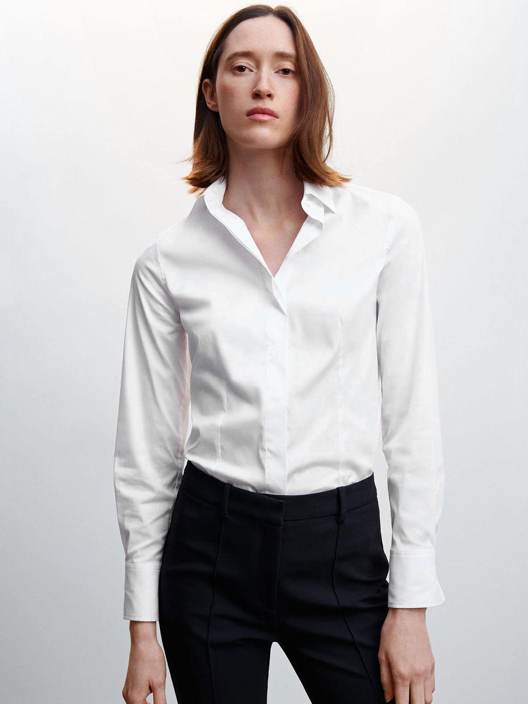 mango sustainable cotton poplin shirt