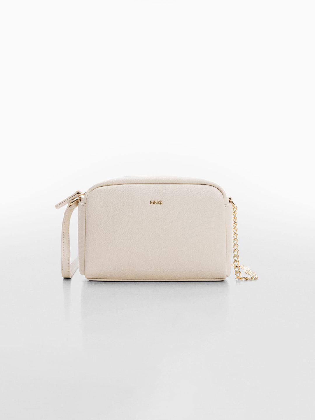 mango textured structured sling bag