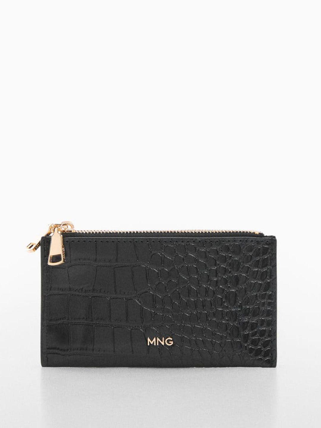 mango women croc textured coin purse