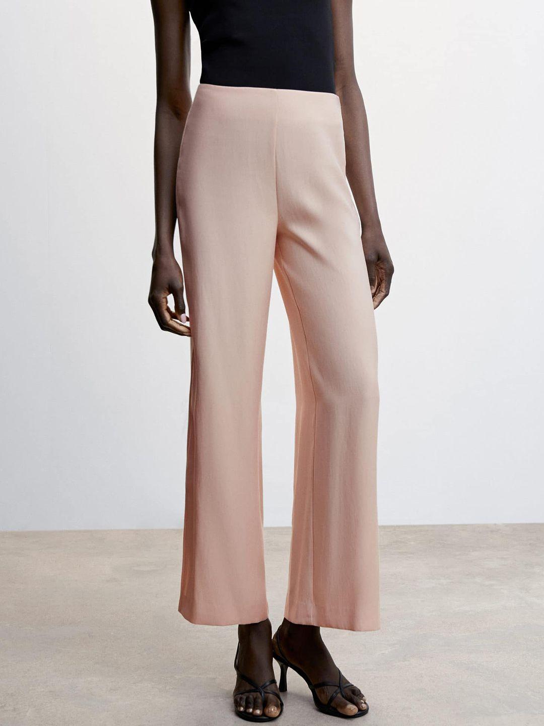 mango women flared trousers