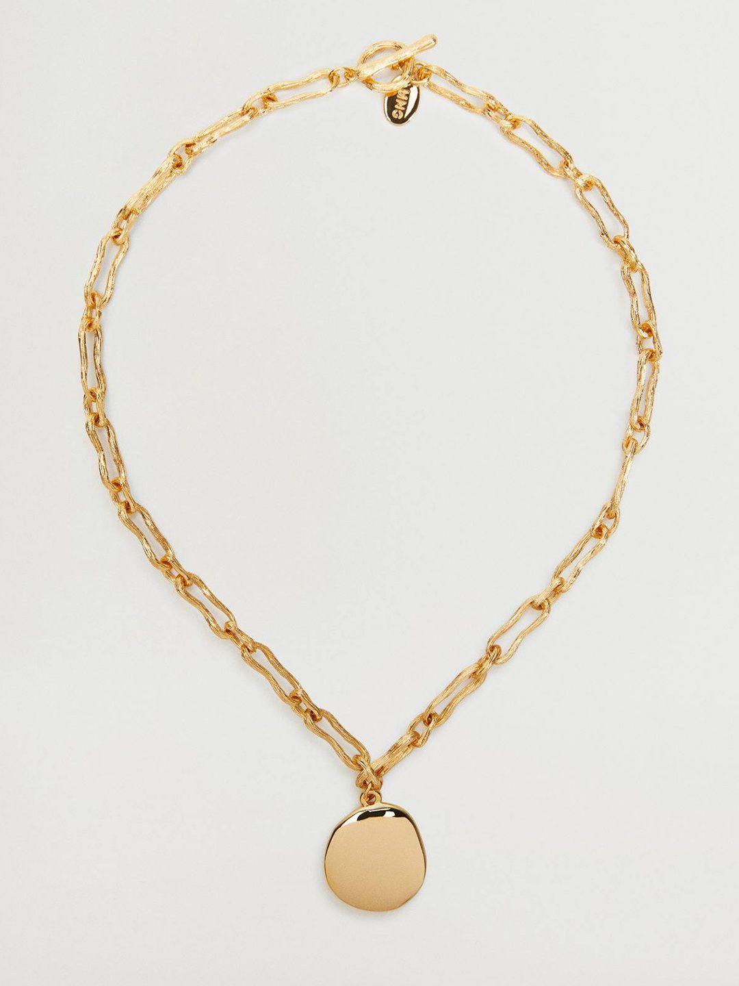 mango women gold-toned necklace