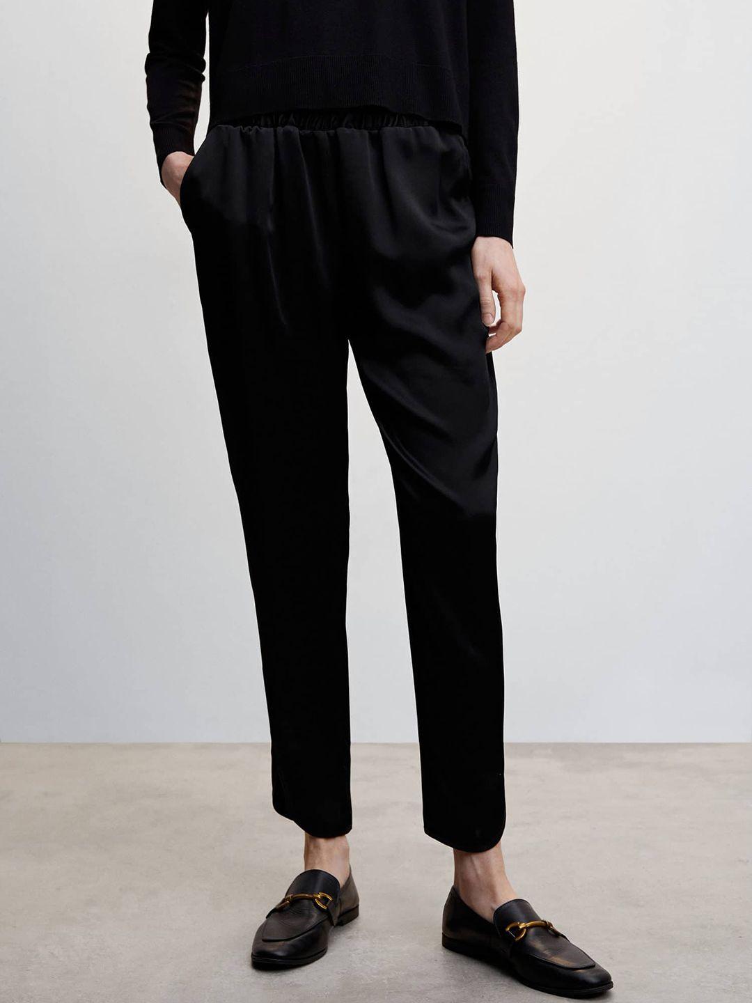 mango women high-rise trousers